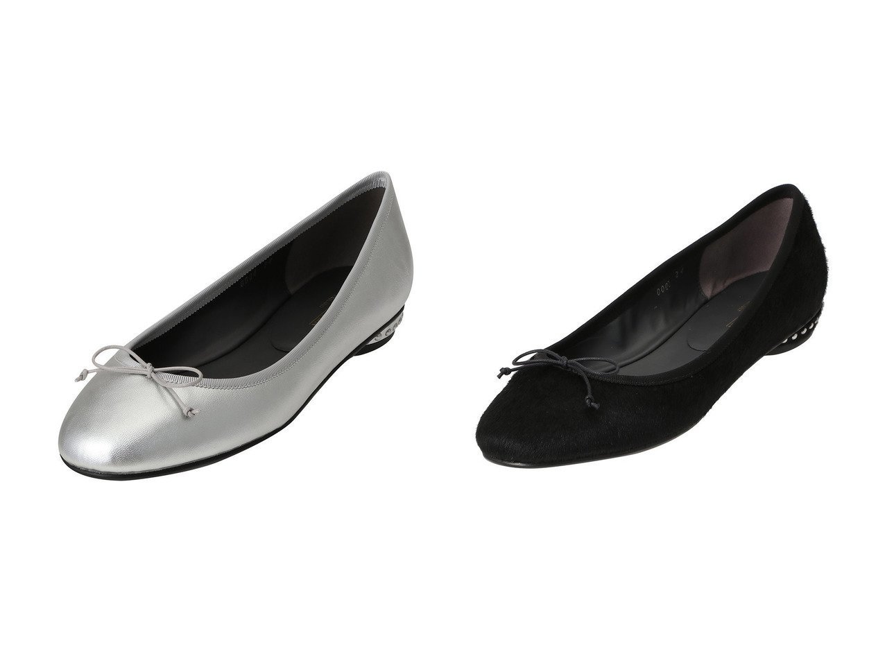 【heliopole/エリオポール】の【J&M DAVIDSON】スタッズバレリーナ バレエシューズ&【J&M DAVIDSON】スタッズバレリーナHair バレエシューズ おすすめ！トレンド、レディースファッションの通販 おすすめ人気トレンドファッション通販アイテム インテリア・キッズ・メンズ・レディースファッション・服の通販 founy(ファニー) 　ファッション　Fashion　レディースファッション　Fashion for Women　シューズ　Shoes, Footwear　スタッズ　Studs, Metal Accents　バランス　Balance, Style Balance　バレエ　Ballet, Ballet Style　フェミニン　Feminine, Girly　フォルム　Silhouette, Form　フラット　Flat, Flat Shoes　リボン　Ribbon, Bow　エレガント 上品　Elegant　新作・新入荷　New Arrivals / New In　ブラック系　Black　オレンジ系　Orange　ゴールド系　Gold　|ID:crp329100000225643