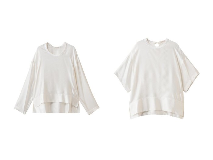 【BLAMINK/ブラミンク】の【BLMK】シルク インティメイト ブラウス&【BLMK】シルク インティメイト ショートブラウス おすすめ!トレンド、レディースファッションの通販 おすすめ人気トレンドファッション通販アイテム 人気、トレンドファッション・服の通販 founy(ファニー) ファッション Fashion レディースファッション Fashion for Women トップス・カットソー Cut & Sew Tops シャツ・ブラウス・オフィスカジュアル Elegant Blouses & Button-Ups シルク Silk, 100% Silk スリット Slit, Slit Detail スリーブ Sleeve, Long Sleeve / Short Sleeve ラグジュアリー Luxury, Elegant リボン Ribbon, Bow ロング Long, Long-Length 定番 Standard, Basic Item 新作・新入荷 New Arrivals / New In |ID:crp329100000225658