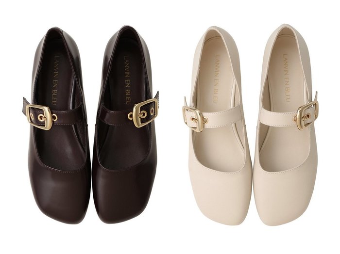 【LANVIN en Bleu/ランバン オン ブルー】のバックルベルトパンプス おすすめ！トレンド、レディースファッションの通販 おすすめ人気トレンドファッション通販アイテム 人気、トレンドファッション・服の通販 founy(ファニー) 　ファッション　Fashion　レディースファッション　Fashion for Women　バッグ　Bags　ベルト&ウエストマーク　Belts & Waist Accessories　2026年　2026　スクエア　Square, Square Shape　夏　Summer　春　Spring　S/S・春夏　SS, Spring/Summer, Warm Season　|ID:crp329100000225688