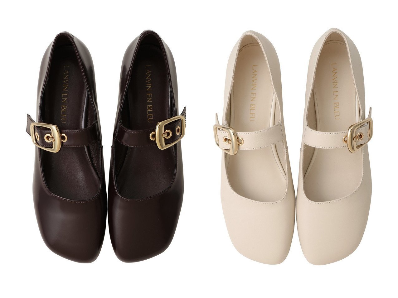 【LANVIN en Bleu/ランバン オン ブルー】のバックルベルトパンプス おすすめ！トレンド、レディースファッションの通販 おすすめ人気トレンドファッション通販アイテム インテリア・キッズ・メンズ・レディースファッション・服の通販 founy(ファニー) 　ファッション　Fashion　レディースファッション　Fashion for Women　バッグ　Bags　ベルト&ウエストマーク　Belts & Waist Accessories　2026年　2026　スクエア　Square, Square Shape　夏　Summer　春　Spring　S/S・春夏　SS, Spring/Summer, Warm Season　ブラウン系　Brown　ブラック系　Black　|ID:crp329100000225688