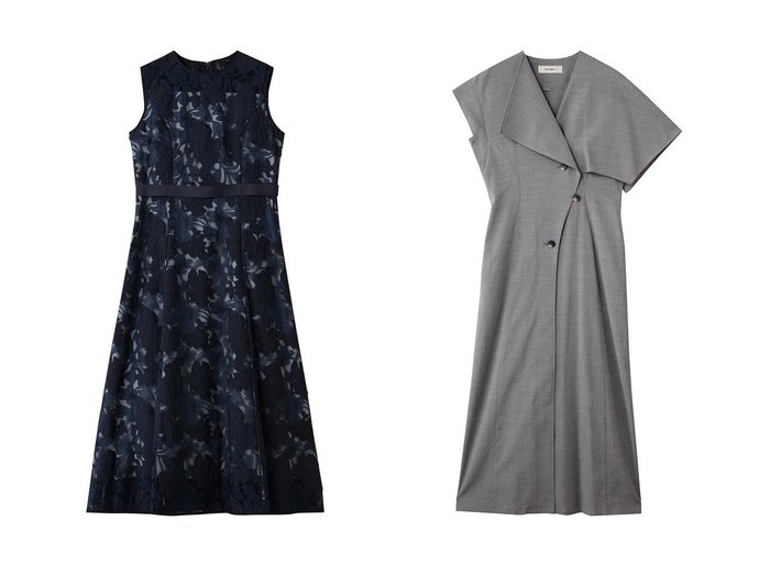 【AKIRANAKA/アキラナカ】のCatalina ドレス&【ANAYI/アナイ】のフラワーエンブロイダリーフレアワンピース おすすめ！トレンド、レディースファッションの通販 おすすめ人気トレンドファッション通販アイテム 人気、トレンドファッション・服の通販 founy(ファニー) ファッション Fashion レディースファッション Fashion for Women ワンピース Dresses チュニック Tunic Tops & Dresses フォーマル・パーティードレス・結婚式用ドレス Elegant & Casual Dresses グログラン Grosgrain, Grosgrain Ribbon ジュエリー Jewelry, Accessories チュニック Tunic, Long Top チュール Tulip, Tulip Motif フィット Fit, Slim Fit フラワー Flower, Floral フレア Flare, Flared リュクス Luxury, Elegant, High-End, Chic ロング Long, Long-Length 新作・新入荷 New Arrivals / New In 2026年 2026 アシンメトリー Asymmetrical Style カッティング Cutting Detail シェイプ Shape, Slim Fit ドレス Dress, One-Piece バランス Balance, Style Balance モダン Modern, Contemporary 夏 Summer 春 Spring S/S・春夏 SS, Spring/Summer, Warm Season |ID:crp329100000225689