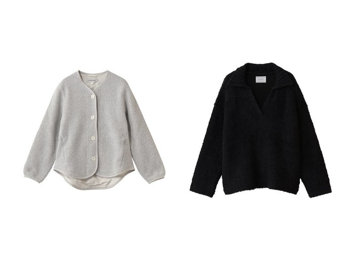 【OUTERKNOWN/アウターノウン】のWOOLAROO コクーン ジャケット&【MIDIUMISOLID/ミディウミソリッド】のfeather yarn skipper PO プルオーバー おすすめ！トレンド、レディースファッションの通販 おすすめ人気トレンドファッション通販アイテム 人気、トレンドファッション・服の通販 founy(ファニー) ファッション Fashion レディースファッション Fashion for Women アウター Coat / Outerwear Collection レディースジャケット・軽アウター Jackets トップス・カットソー Cut & Sew Tops ニット Knit Tops & Sweaters カジュアルプルオーバー・ニットトップス Pullovers & Knit Tops / Casual Pullovers アウトドア Outdoor Clothing インナー Innerwear コクーン Cocoon, Cocoon Silhouette ジャケット Jacket, Outerwear 今季 This Season, Current Season 新作・新入荷 New Arrivals / New In 秋 Autumn 羽織 Haori, Light Jacket スキッパー Skipper, Open Collar デコルテ Décolleté, Neckline フェザー Feather, Feather Detail フレア Flare, Flared マニッシュ Mannish, Boyish |ID:crp329100000225692