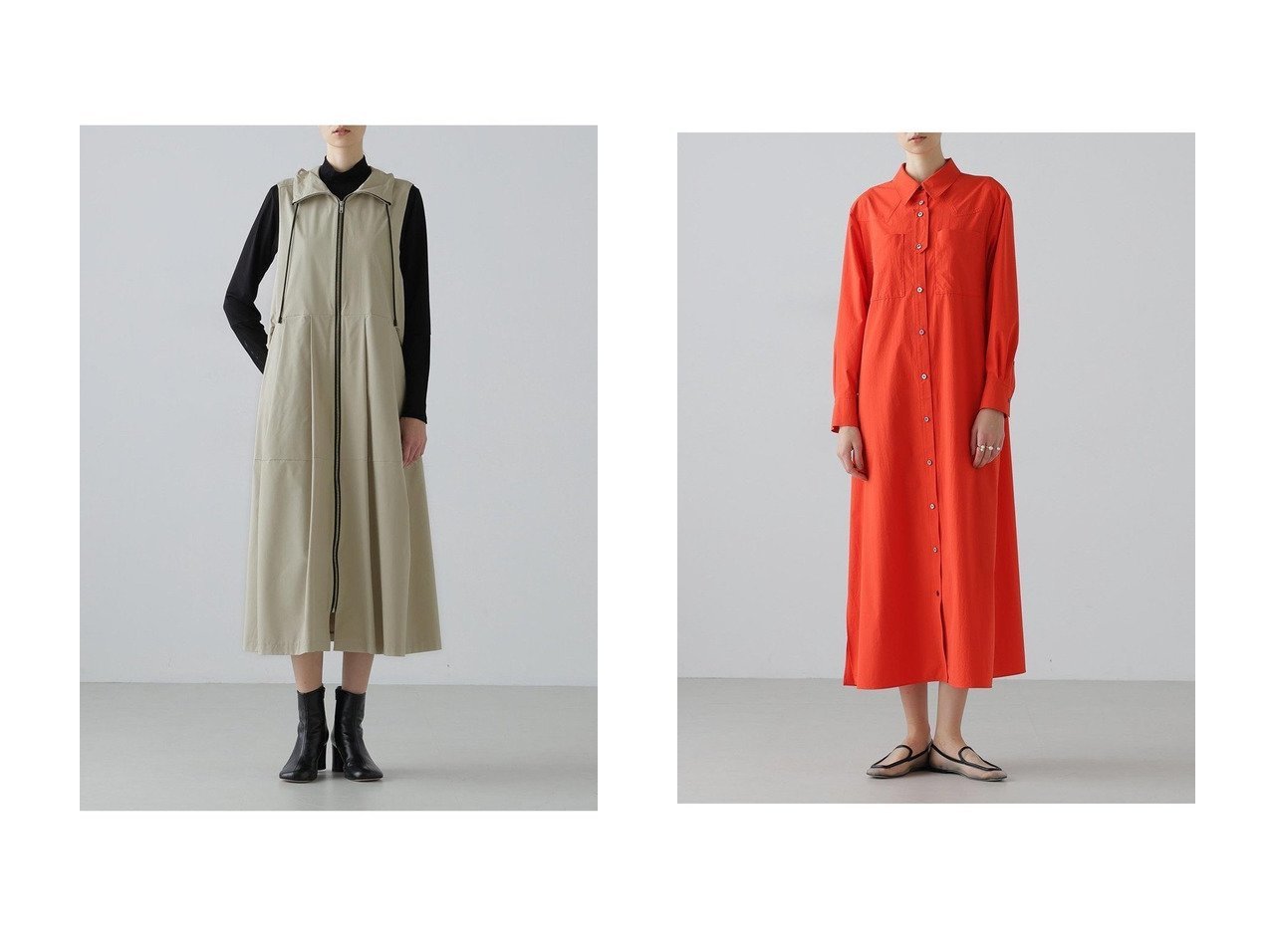 【ADORE/アドーア】の2WAYタイプライターワンピース&ソフトタイプライターワンピース おすすめ！トレンド、レディースファッションの通販 おすすめ人気トレンドファッション通販アイテム インテリア・キッズ・メンズ・レディースファッション・服の通販 founy(ファニー) 　ファッション　Fashion　レディースファッション　Fashion for Women　ワンピース　Dresses　チュニック　Tunic Tops & Dresses　スポーティ　Sporty, Casual Athletic　タイプライター　Typewriter Fabric, Crisp Cotton　タフタ　Taffeta, Structured Fabric　チュニック　Tunic, Long Top　ブラウジング　Blouson Silhouette, Cinched Waist　ロング　Long, Long-Length　新作・新入荷　New Arrivals / New In　ベージュ系　Beige　ピンク系　Pink　|ID:crp329100000225696