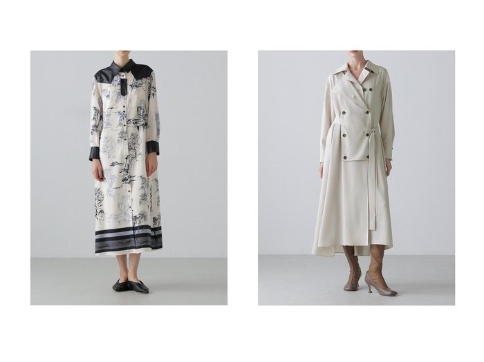 【ADORE/アドーア】のドビークロスワンピース&サウダージプリントワンピース おすすめ！トレンド、レディースファッションの通販 おすすめ人気トレンドファッション通販アイテム 人気、トレンドファッション・服の通販 founy(ファニー) ファッション Fashion レディースファッション Fashion for Women ワンピース Dresses チュニック Tunic Tops & Dresses エレガント 上品 Elegant カフス Cuff Design チュニック Tunic, Long Top ドレス Dress, One-Piece パウダー Powder, Soft Tone プリント Print, Printed Pattern モチーフ Motif, Design Theme ロング Long, Long-Length 新作・新入荷 New Arrivals / New In |ID:crp329100000225697