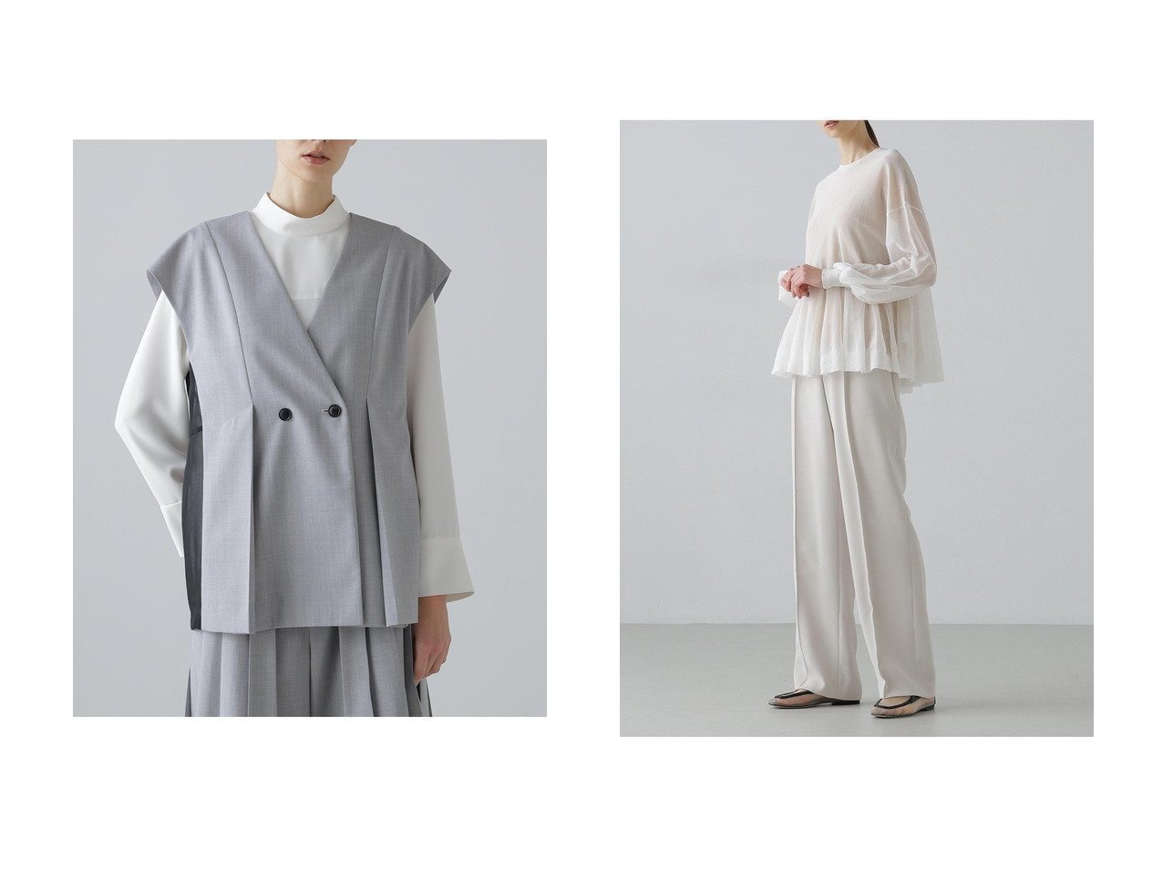 【ADORE/アドーア】のシアーレイヤードニット&スマートトロピカルブラウス おすすめ！トレンド、レディースファッションの通販 おすすめ人気トレンドファッション通販アイテム インテリア・キッズ・メンズ・レディースファッション・服の通販 founy(ファニー) 　ファッション　Fashion　レディースファッション　Fashion for Women　トップス・カットソー　Cut & Sew Tops　キャミソール&ノースリーブ　Camisoles & Sleeveless Tops　シャツ・ブラウス・オフィスカジュアル　Elegant Blouses & Button-Ups　ニット　Knit Tops & Sweaters　カジュアルプルオーバー・ニットトップス　Pullovers & Knit Tops / Casual Pullovers　おすすめ　Recommended / Our Picks　シアー　Sheer, See-Through　セットアップ　Set-Up, Coordinated Outfit　ノースリーブ　Sleeveless, No-Sleeve　新作・新入荷　New Arrivals / New In　ブラック系　Black　グレー系　Gray　ホワイト系　White　|ID:crp329100000225699