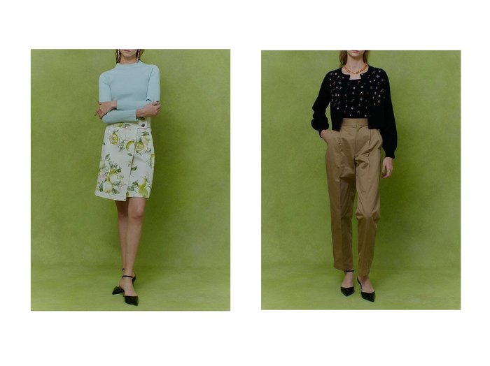 【allureville/アルアバイル】の【LOULOU WILLOUGHBY】CHERRYビジュータンク&【LOULOU WILLOUGHBY】RATTI レモン柄ラップミニスカート おすすめ！トレンド、レディースファッションの通販 おすすめ人気トレンドファッション通販アイテム 人気、トレンドファッション・服の通販 founy(ファニー) ファッション Fashion レディースファッション Fashion for Women トップス・カットソー Cut & Sew Tops ニット Knit Tops & Sweaters カジュアルプルオーバー・ニットトップス Pullovers & Knit Tops / Casual Pullovers スカート Skirts ミニスカート Mini Skirts 2026年 2026 カーディガン Cardigan, Knitwear スクエア Square, Square Shape タンク Tank Top, Sleeveless Top チェリー Cherry, Cherry Pattern ビジュー Bijou, Jewel-like Accent モチーフ Motif, Design Theme 夏 Summer 春 Spring S/S・春夏 SS, Spring/Summer, Warm Season |ID:crp329100000225701