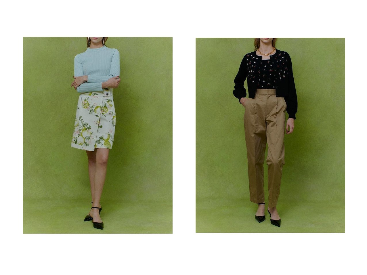 【allureville/アルアバイル】の【LOULOU WILLOUGHBY】CHERRYビジュータンク&【LOULOU WILLOUGHBY】RATTI レモン柄ラップミニスカート おすすめ！トレンド、レディースファッションの通販 おすすめ人気トレンドファッション通販アイテム インテリア・キッズ・メンズ・レディースファッション・服の通販 founy(ファニー) 　ファッション　Fashion　レディースファッション　Fashion for Women　トップス・カットソー　Cut & Sew Tops　ニット　Knit Tops & Sweaters　カジュアルプルオーバー・ニットトップス　Pullovers & Knit Tops / Casual Pullovers　スカート　Skirts　ミニスカート　Mini Skirts　2026年　2026　カーディガン　Cardigan, Knitwear　スクエア　Square, Square Shape　タンク　Tank Top, Sleeveless Top　チェリー　Cherry, Cherry Pattern　ビジュー　Bijou, Jewel-like Accent　モチーフ　Motif, Design Theme　夏　Summer　春　Spring　S/S・春夏　SS, Spring/Summer, Warm Season　ブラック系　Black　ホワイト系　White　|ID:crp329100000225701