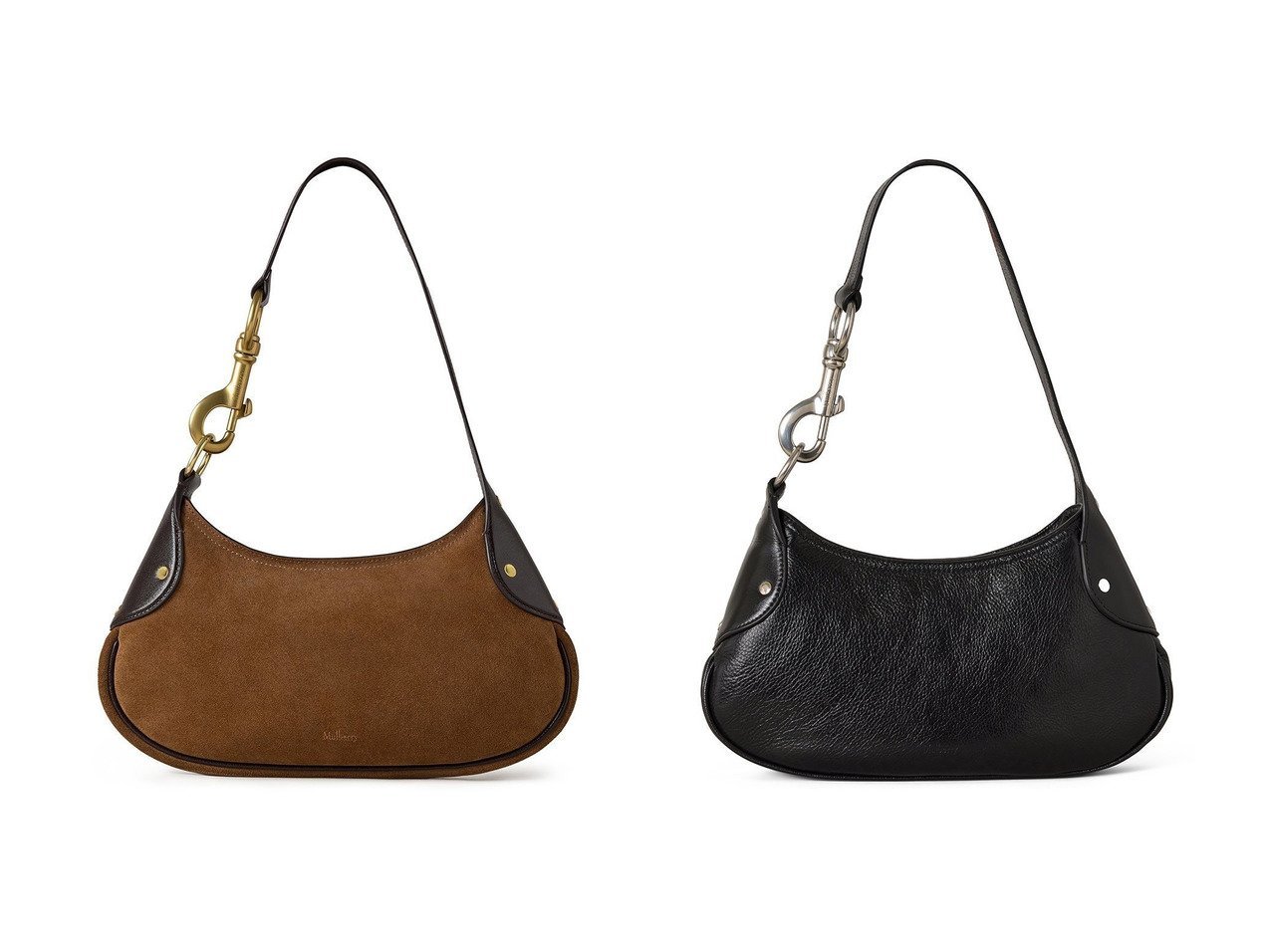 【Mulberry/マルベリー】のSMALL HACKNEY SHOULDER BAG(SUEDE)&SMALL HACKNEY SHOULDER BAG(HIGH SHINE) おすすめ！トレンド、レディースファッションの通販 おすすめ人気トレンドファッション通販アイテム インテリア・キッズ・メンズ・レディースファッション・服の通販 founy(ファニー) 　ファッション　Fashion　レディースファッション　Fashion for Women　バッグ　Bags　2026年　2026　なめらか　Smooth, Silky Texture　コーティング　Coating, Coated Finish　フォルム　Silhouette, Form　ポケット　Pocket, Pocket Detail　エレガント 上品　Elegant　夏　Summer　春　Spring　S/S・春夏　SS, Spring/Summer, Warm Season　ブラック系　Black　|ID:crp329100000225708