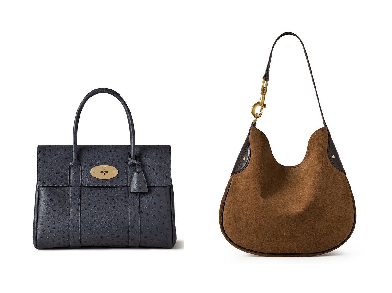 【Mulberry/マルベリー】のBAYSWATER(OSTRICH PRINT)&HACKNEY SHOULDER BAG(SUEDE) おすすめ！トレンド、レディースファッションの通販 おすすめ人気トレンドファッション通販アイテム インテリア・キッズ・メンズ・レディースファッション・服の通販 founy(ファニー) 　ファッション　Fashion　レディースファッション　Fashion for Women　バッグ　Bags　2026年　2026　ウォーター　Water　クラシック　Classic, Timeless Style　フォルム　Silhouette, Form　ポケット　Pocket, Pocket Detail　エレガント 上品　Elegant　夏　Summer　春　Spring　S/S・春夏　SS, Spring/Summer, Warm Season　ブルー系　Blue　|ID:crp329100000225709