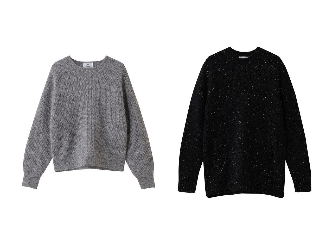 【1er Arrondissement/プルミエ アロンディスモン】のウールモヘア畦ニットプルオーバー&ラメノットウールスリットニット おすすめ！トレンド、レディースファッションの通販 おすすめ人気トレンドファッション通販アイテム インテリア・キッズ・メンズ・レディースファッション・服の通販 founy(ファニー) 　ファッション　Fashion　レディースファッション　Fashion for Women　トップス・カットソー　Cut & Sew Tops　ニット　Knit Tops & Sweaters　カジュアルプルオーバー・ニットトップス　Pullovers & Knit Tops / Casual Pullovers　2026年　2026　なめらか　Smooth, Silky Texture　シルバー　Silver, Metallic Silver　冬　Winter / This Winter　夏　Summer　春　Spring　S/S・春夏　SS, Spring/Summer, Warm Season　畦　Ribbed Knit　エレガント 上品　Elegant　ボトム　Bottoms, Lower Wear　ゴールド系　Gold　ブラック系　Black　|ID:crp329100000225717