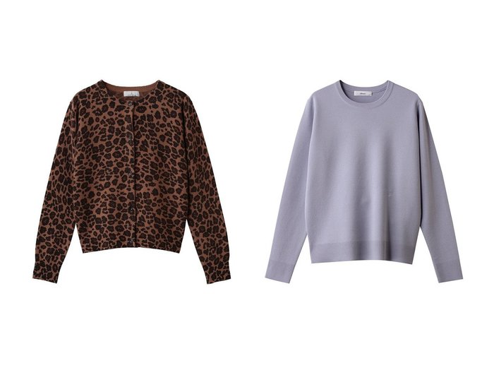 【j./ジェイドット】のハイカウントメリノ レオパードカーディガン&【ebure/エブール】のハイゲージミラノリブ クルーネックニットプルオーバー おすすめ!トレンド、レディースファッションの通販 おすすめ人気トレンドファッション通販アイテム 人気、トレンドファッション・服の通販 founy(ファニー) ファッション Fashion レディースファッション Fashion for Women トップス・カットソー Cut & Sew Tops ニット Knit Tops & Sweaters カーディガン・羽織り Layered Style Cardigans カジュアルプルオーバー・ニットトップス Pullovers & Knit Tops / Casual Pullovers おすすめ Recommended / Our Picks エレガント 上品 Elegant カーディガン Cardigan, Knitwear コンパクト Compact, Small Size トレンド Trend, Trending Now レオパード Leopard, Animal Print 新作・新入荷 New Arrivals / New In 2026年 2026 インナー Innerwear ジャケット Jacket, Outerwear ストレート Straight, Straight Cut ミラノリブ Milano Rib, Milano Stitch 夏 Summer 春 Spring S/S・春夏 SS, Spring/Summer, Warm Season |ID:crp329100000225720