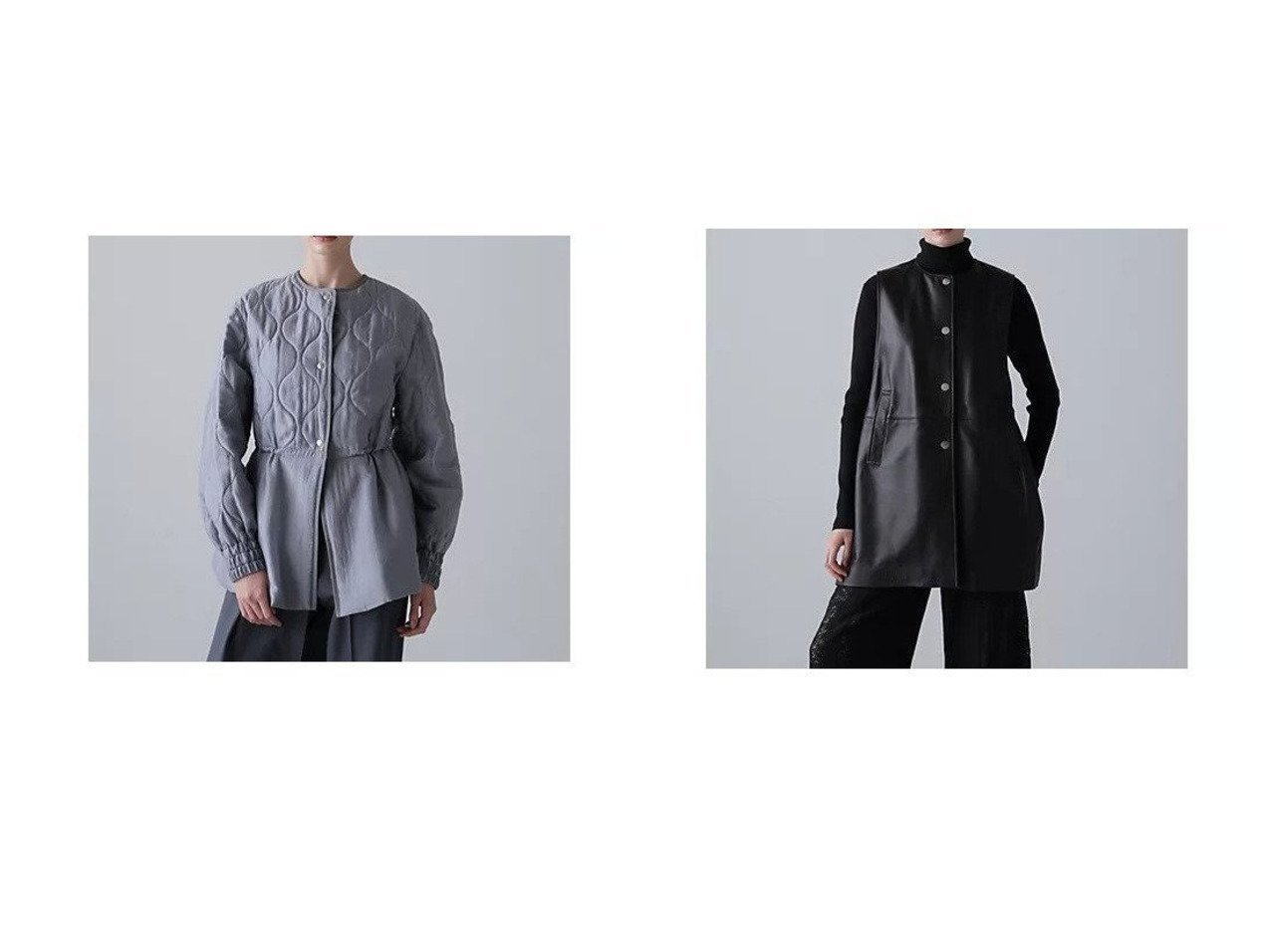 【ADORE/アドーア】のゴートレザージャケット&シアーキルティングコート おすすめ！トレンド、レディースファッションの通販 おすすめ人気トレンドファッション通販アイテム インテリア・キッズ・メンズ・レディースファッション・服の通販 founy(ファニー) 　ファッション　Fashion　レディースファッション　Fashion for Women　アウター　Coat / Outerwear Collection　コート・ロングコート・ピーコート　Long Coats, Peacoats & More　レディースジャケット・軽アウター　Jackets　スタンダード　Standard, Basic　おすすめ　Recommended / Our Picks　シルバー　Silver, Metallic Silver　スリット　Slit, Slit Detail　ドット　Polka Dot, Dot Pattern　フィット　Fit, Slim Fit　フロント　Front, Front Design　メタル　Metal, Metal Parts　リアル　Real, Realistic　冬　Winter / This Winter　A/W・秋冬　Autumn/Winter　ブルー系　Blue　ブラック系　Black　|ID:crp329100000225727