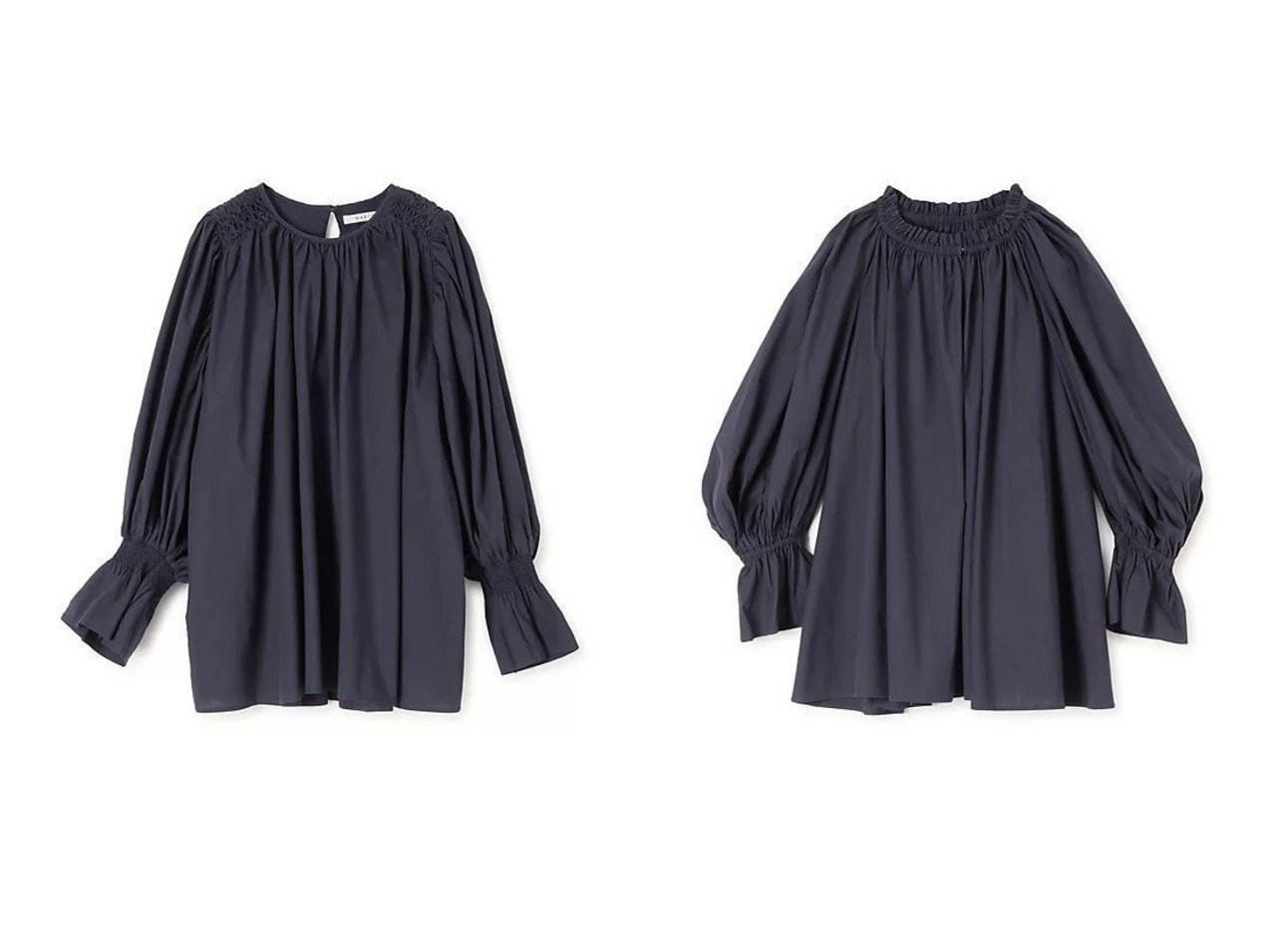 【martinique/マルティニーク】の【マリハ】秋の花のブラウス3214259003&【マリハ】そよ風のブラウス3214259004 おすすめ！トレンド、レディースファッションの通販 おすすめ人気トレンドファッション通販アイテム インテリア・キッズ・メンズ・レディースファッション・服の通販 founy(ファニー) 　ファッション　Fashion　レディースファッション　Fashion for Women　トップス・カットソー　Cut & Sew Tops　シャツ・ブラウス・オフィスカジュアル　Elegant Blouses & Button-Ups　インド　Indian Textile　洗える　Machine Washable　カフス　Cuff Design　クラシカル　Classical, Vintage-Inspired　シャーリング　Shirring, Ruched　スモッキング　Smocking, Gathered Stitching　スモック　Smock, Smock Dress　別注　Limited Edition, Custom Order　エレガント 上品　Elegant　秋　Autumn　ギャザー　Gathered, Ruffled　フリル　Frill, Ruffle　リラックス　Relax, Relaxed Fit　ロマンティック　Romantic, Feminine Style　ビジネス 仕事 通勤　Business / Work / Commuting　ブルー系　Blue　|ID:crp329100000225739