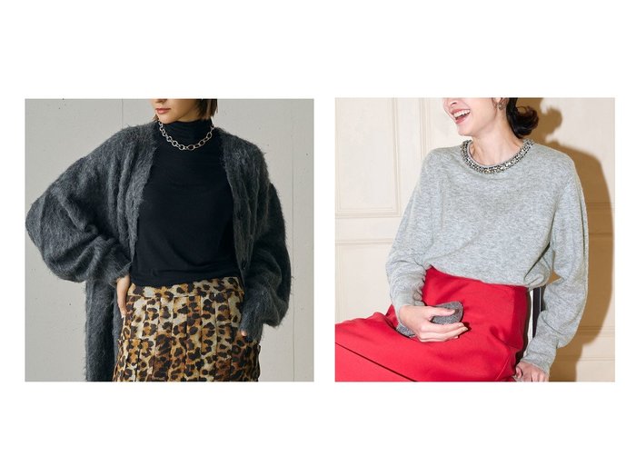 【DoCLASSE/ドゥクラッセ】のカシミヤシルク混・タートルネック&ウール混・ネックビジューセーター 40代50代からの婦人服　おすすめ！トレンド、レディースファッションの通販 おすすめ人気トレンドファッション通販アイテム 人気、トレンドファッション・服の通販 founy(ファニー) ファッション Fashion レディースファッション Fashion for Women トップス・カットソー Cut & Sew Tops シャツ・ブラウス・オフィスカジュアル Elegant Blouses & Button-Ups タートルネック・ハイネックトップス Turtlenecks & High-Neck Tops ニット Knit Tops & Sweaters 新作・新入荷 New Arrivals / New In インナー Innerwear シアー Sheer, See-Through シルク Silk, 100% Silk ジャケット Jacket, Outerwear タートルネック Turtleneck, High Neck A/W・秋冬 Autumn/Winter なめらか Smooth, Silky Texture アクセサリー Fashion Accessories クリスタル Crystal, Swarovski ストーン Stone, Gem-Like セーター Sweater, Knitwear デニム Denim, Jeans Material トリミング Trimming, Decorative Edge ビジュー Bijou, Jewel-like Accent フォルム Silhouette, Form フラワー Flower, Floral ラグジュアリー Luxury, Elegant 冬 Winter / This Winter |ID:crp329100000225748