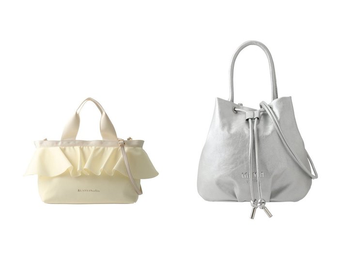 【LANVIN en Bleu/ランバン オン ブルー】のラッフルフリルトートバッグ&メタリックハートショルダーバッグ おすすめ！トレンド、レディースファッションの通販 おすすめ人気トレンドファッション通販アイテム 人気、トレンドファッション・服の通販 founy(ファニー) ファッション Fashion レディースファッション Fashion for Women バッグ Bags 2026年 2026 パーティ Party, Party Style 夏 Summer 春 Spring S/S・春夏 SS, Spring/Summer, Warm Season |ID:crp329100000225749