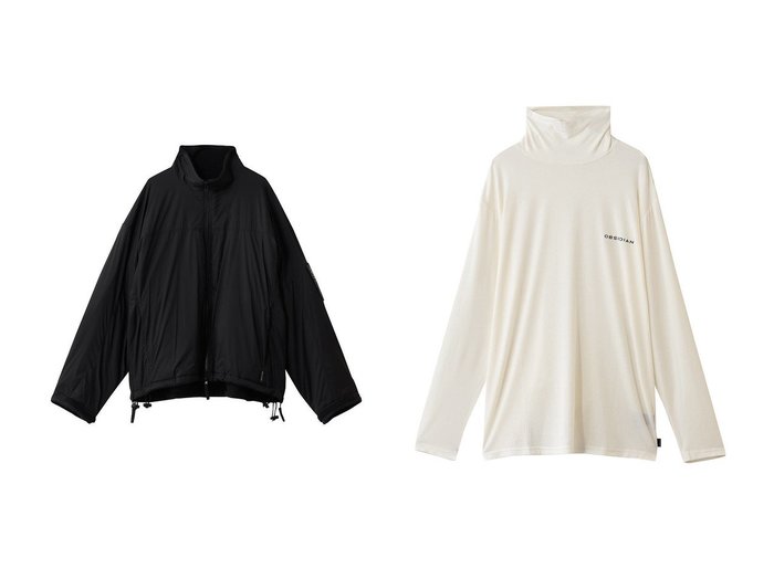 【N.HOOLYWOOD / MEN/エヌ.ハリウッド】の【MEN】【EXCHANGE SERVICE 】リバーシブル オーバーシャツ&【OBSIDIAN / MEN/オブシディアン】の【MEN】WARM HIGH NECK JERSEY おすすめ！トレンド、メンズファッション通販 おすすめ人気トレンドファッション通販アイテム 人気、トレンドファッション・服の通販 founy(ファニー) ファッション Fashion メンズファッション Fashion for Men トップス・カットソー Cut & Sew Tops ニット・セーター / 定番トップス Knit Tops & Sweaters ジャケット Jacket, Outerwear ブルゾン Blouson, Bomber Jacket ミリタリー Military, Army Style モダン Modern, Contemporary リバーシブル Reversible, Two-Sided 新作・新入荷 New Arrivals / New In ゴルフ Golf シンプル Simple, Minimal ハイネック High Neck, Mock Neck エレガント 上品 Elegant A/W・秋冬 Autumn/Winter |ID:crp329100000225755