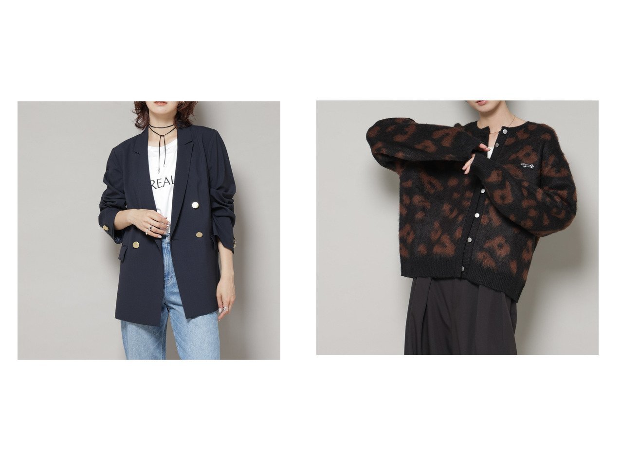 【nano universe/ナノ ユニバース】のドライウェザーストレッチダブルジャケット(セットアップ可)&PENNEYS別注TheFOXレオパードクルーカーディガン おすすめ！トレンド、レディースファッションの通販 おすすめ人気トレンドファッション通販アイテム インテリア・キッズ・メンズ・レディースファッション・服の通販 founy(ファニー) 　ファッション　Fashion　レディースファッション　Fashion for Women　アウター　Coat / Outerwear Collection　レディースジャケット・軽アウター　Jackets　トップス・カットソー　Cut & Sew Tops　カーディガン・羽織り　Layered Style Cardigans　ウォッシャブル　Machine Washable　ジャケット　Jacket, Outerwear　セットアップ　Set-Up, Coordinated Outfit　ダブル　Double, Double-Breasted　トレンド　Trend, Trending Now　定番　Standard, Basic Item　マニッシュ　Mannish, Boyish　おすすめ　Recommended / Our Picks　2025年　2025　2025-2026秋冬・A/W　Autumn/Winter 2025–26 AW25–26　ブルー系　Blue　グレー系　Gray　ブラウン系　Brown　ブラック系　Black　|ID:crp329100000225759