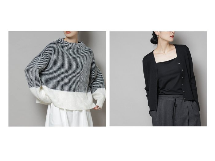 【nano universe/ナノ ユニバース】のCICA UVカット加工Vネックリブカーディガン&シャドーストライプニットプルオーバー おすすめ!トレンド、レディースファッションの通販 おすすめ人気トレンドファッション通販アイテム 人気、トレンドファッション・服の通販 founy(ファニー) ファッション Fashion レディースファッション Fashion for Women トップス・カットソー Cut & Sew Tops ニット Knit Tops & Sweaters カジュアルプルオーバー・ニットトップス Pullovers & Knit Tops / Casual Pullovers カーディガン・羽織り Layered Style Cardigans Vネックトップス V-Neck Tops / V-Cut Neckline Shirts ウォッシャブル Machine Washable シャドー Shadow, Subtle Pattern ストライプ Stripe, Striped Pattern バランス Balance, Style Balance フレア Flare, Flared ボトルネック Bottle Neck, Mock Neck マニッシュ Mannish, Boyish ワイド Wide, Wide Fit 冬 Winter / This Winter アウトレット Outlet / Clearance 2025年 2025 2025-2026秋冬・A/W Autumn/Winter 2025–26 AW25–26 |ID:crp329100000225761