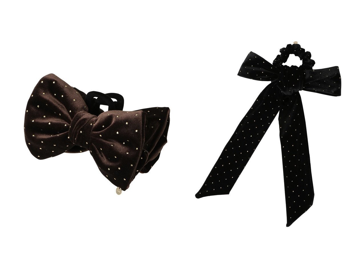 【TRESSE/トレス】のBRIGITTE Dot Ribbon Clip&BRIGITTE Dot Ribbon Chouchou おすすめ！トレンド、レディースファッションの通販 おすすめ人気トレンドファッション通販アイテム インテリア・キッズ・メンズ・レディースファッション・服の通販 founy(ファニー) 　ファッション　Fashion　レディースファッション　Fashion for Women　シュシュ&ヘアアクセ/ヘアアレンジ　Scrunchies & Hair Accessories　2026年　2026　アクセサリー　Fashion Accessories　エレガント 上品　Elegant　ドット　Polka Dot, Dot Pattern　ハーフ　Half, Half-Length　バランス　Balance, Style Balance　バレッタ　Barrette, Hair Clip　ベルベット　Velvet, Velvety　リボン　Ribbon, Bow　夏　Summer　春　Spring　S/S・春夏　SS, Spring/Summer, Warm Season　ブラウン系　Brown　シルバー系　Silver　ブルー系　Blue　ブラック系　Black　|ID:crp329100000225763