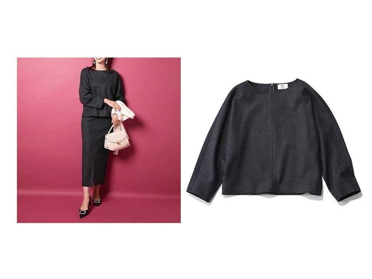 【1er Arrondissement/プルミエ アロンディスモン】の【Marisol別注】ウールスムースドルマントップス おすすめ！トレンド、レディースファッションの通販 おすすめ人気トレンドファッション通販アイテム インテリア・キッズ・メンズ・レディースファッション・服の通販 founy(ファニー) 　ファッション　Fashion　レディースファッション　Fashion for Women　トップス・カットソー　Cut & Sew Tops　なめらか　Smooth, Silky Texture　スペシャル　Special, Limited Edition　ルーズ　Loose, Oversized　エレガント 上品　Elegant　別注　Limited Edition, Custom Order　|ID:crp329100000225772