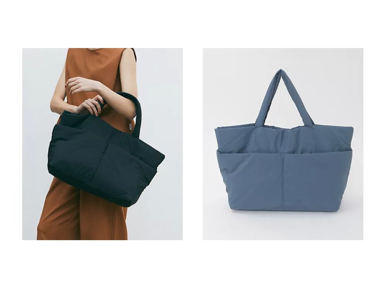 【Julier/ジュリエ】のパフィー撥水トートバッグ おすすめ！トレンド、レディースファッションの通販 おすすめ人気トレンドファッション通販アイテム インテリア・キッズ・メンズ・レディースファッション・服の通販 founy(ファニー) 　ファッション　Fashion　レディースファッション　Fashion for Women　バッグ　Bags　コレクション　Collection, Seasonal Line　軽量　Lightweight, Ultra Light　タンブラー　Tumbler, Travel Mug　人気　Popular, Best Seller　ポケット　Pocket, Pocket Detail　ヨガ　Yoga, Yoga Wear　ランニング　Running, Running Wear, Activewear, Jogging　リラックス　Relax, Relaxed Fit　旅行　Travel　ビジネス 仕事 通勤　Business / Work / Commuting　ブラック系　Black　グレー系　Gray　ブルー系　Blue　|ID:crp329100000225773