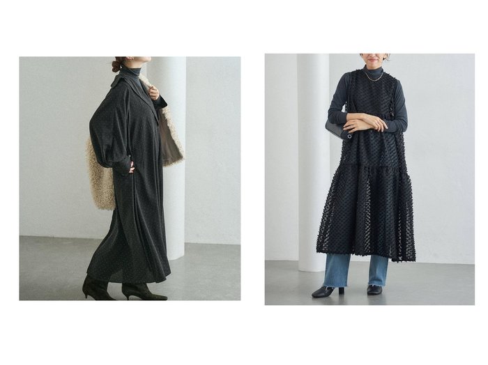 【IENA/イエナ】のトラッゾドンナ ワンピース TOPS&ニュアンスカラードットワンピース おすすめ！トレンド、レディースファッションの通販 おすすめ人気トレンドファッション通販アイテム 人気、トレンドファッション・服の通販 founy(ファニー) ファッション Fashion レディースファッション Fashion for Women ワンピース Dresses 2025年 2025 2025-2026秋冬・A/W Autumn/Winter 2025–26 AW25–26 オケージョン Occasion Wear セレモニー Ceremony ドット Polka Dot, Dot Pattern モチーフ Motif, Design Theme 無地 Plain, Solid Color インナー Innerwear シアー Sheer, See-Through モダン Modern, Contemporary |ID:crp329100000225774