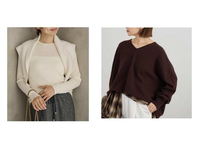 【IENA/イエナ】の《》イタリア ヤーン RIB クループルオーバー&《3 》Fineニュージーウール ニュアンス Vプルオーバー おすすめ！トレンド、レディースファッションの通販 おすすめ人気トレンドファッション通販アイテム 人気、トレンドファッション・服の通販 founy(ファニー) ファッション Fashion レディースファッション Fashion for Women トップス・カットソー Cut & Sew Tops カジュアルプルオーバー・ニットトップス Pullovers & Knit Tops / Casual Pullovers 2025年 2025 2025-2026秋冬・A/W Autumn/Winter 2025–26 AW25–26 イタリア Italy インナー Innerwear カーディガン Cardigan, Knitwear シンプル Simple, Minimal ベーシック Basic, Essential ホールガーメント WholeGarment, Seamless Knit おすすめ Recommended / Our Picks |ID:crp329100000225777