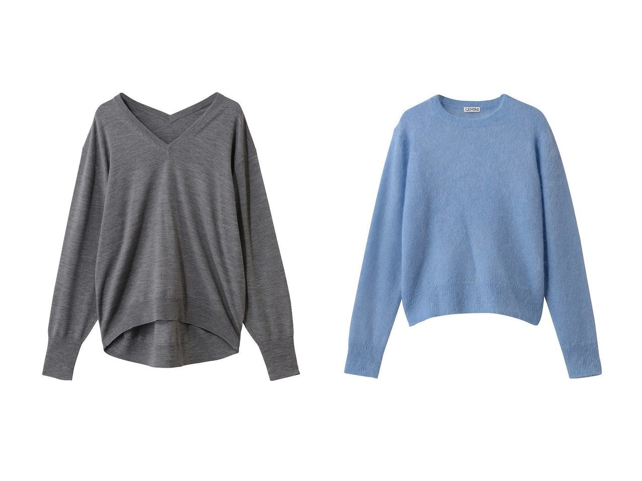 【Whim Gazette/ウィムガゼット】の【GEMINI】ハイゲージVニットプルオーバー&【GEMINI】モヘヤプルオーバー おすすめ！トレンド、レディースファッションの通販 おすすめ人気トレンドファッション通販アイテム インテリア・キッズ・メンズ・レディースファッション・服の通販 founy(ファニー) 　ファッション　Fashion　レディースファッション　Fashion for Women　トップス・カットソー　Cut & Sew Tops　ニット　Knit Tops & Sweaters　カジュアルプルオーバー・ニットトップス　Pullovers & Knit Tops / Casual Pullovers　フィット　Fit, Slim Fit　ベーシック　Basic, Essential　エレガント 上品　Elegant　定番　Standard, Basic Item　新作・新入荷　New Arrivals / New In　A/W・秋冬　Autumn/Winter　シアー　Sheer, See-Through　シルク　Silk, 100% Silk　シンプル　Simple, Minimal　トレンド　Trend, Trending Now　グレー系　Gray　ベージュ系　Beige　ブルー系　Blue　|ID:crp329100000225779