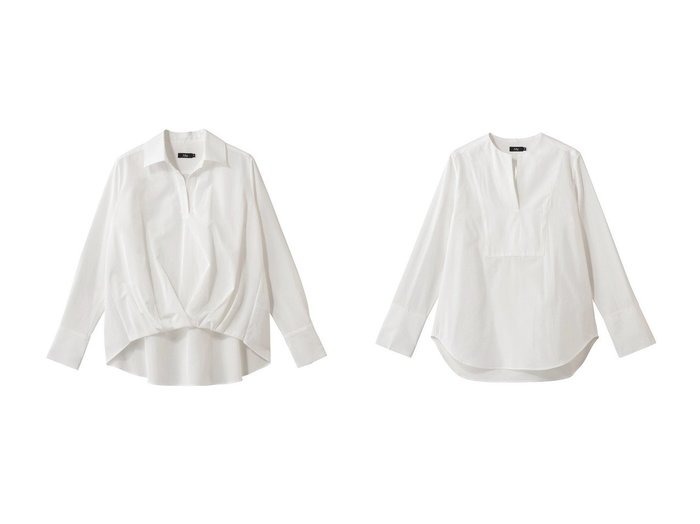 【M Fil/エムフィル】のトリアセテート コットン タイプライター フロントタックブラウス&トリアセテート コットン タイプライター ヨークシャツ おすすめ！トレンド、レディースファッションの通販 おすすめ人気トレンドファッション通販アイテム 人気、トレンドファッション・服の通販 founy(ファニー) ファッション Fashion レディースファッション Fashion for Women トップス・カットソー Cut & Sew Tops シャツ・ブラウス・オフィスカジュアル Elegant Blouses & Button-Ups 2026年 2026 カフス Cuff Design スリーブ Sleeve, Long Sleeve / Short Sleeve タイプライター Typewriter Fabric, Crisp Cotton フォルム Silhouette, Form ロング Long, Long-Length 夏 Summer 春 Spring S/S・春夏 SS, Spring/Summer, Warm Season |ID:crp329100000225780