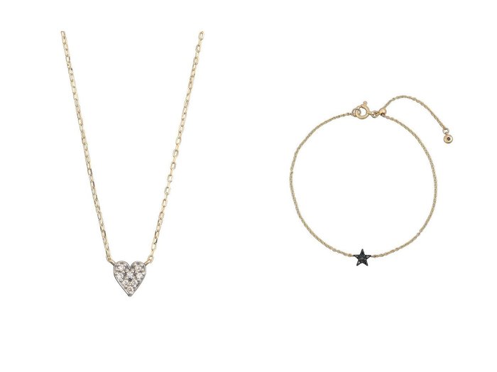 【Plus Vendome/プラス ヴァンドーム】のLOVE MICROTATTOO K10ブラウンダイヤモンド ネックレス&LUCKY STAR so black MICROTATTOO K10ブラックダイヤモンド ブレスレット おすすめ！トレンド、レディースファッションの通販 おすすめ人気トレンドファッション通販アイテム インテリア・キッズ・メンズ・レディースファッション・服の通販 founy(ファニー) https://founy.com/ ファッション Fashion レディースファッション Fashion for Women ジュエリー Jewelry ネックレス Necklaces & Pendants チェーン＆カフブレスレット Cuff & Chain Bracelets バングル・カフブレスレット Bangles & Cuff Bracelets おすすめ Recommended / Our Picks イエロー Yellow ギフト プレゼント Gift / Present コレクション Collection, Seasonal Line コーティング Coating, Coated Finish シルバー Silver, Metallic Silver ダイヤモンド Diamond, Brilliant Cut チェーン Chain, Chain Strap ネックレス Necklace, Pendant Necklace 新作・新入荷 New Arrivals / New In ブレスレット Bracelet, Wristband 時計 Watch, Wristwatch |ID:crp329100000225786