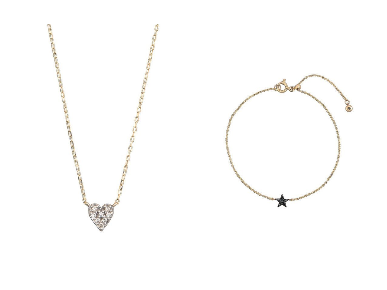 【Plus Vendome/プラス ヴァンドーム】のLOVE MICROTATTOO K10ブラウンダイヤモンド ネックレス&LUCKY STAR so black MICROTATTOO K10ブラックダイヤモンド ブレスレット おすすめ！トレンド、レディースファッションの通販 おすすめ人気トレンドファッション通販アイテム インテリア・キッズ・メンズ・レディースファッション・服の通販 founy(ファニー) 　ファッション　Fashion　レディースファッション　Fashion for Women　ジュエリー　Jewelry　ネックレス　Necklaces & Pendants　チェーン＆カフブレスレット　Cuff & Chain Bracelets　バングル・カフブレスレット　Bangles & Cuff Bracelets　おすすめ　Recommended / Our Picks　イエロー　Yellow　ギフト プレゼント　Gift / Present　コレクション　Collection, Seasonal Line　コーティング　Coating, Coated Finish　シルバー　Silver, Metallic Silver　ダイヤモンド　Diamond, Brilliant Cut　チェーン　Chain, Chain Strap　ネックレス　Necklace, Pendant Necklace　新作・新入荷　New Arrivals / New In　ブレスレット　Bracelet, Wristband　時計　Watch, Wristwatch　シルバー系　Silver　|ID:crp329100000225786