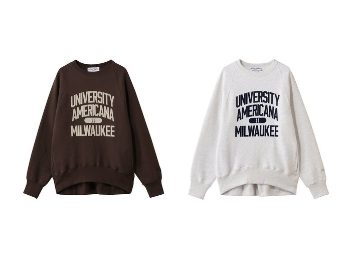 【Americana/アメリカーナ】のボリュームスリーブクルースウェット おすすめ！トレンド、レディースファッションの通販 おすすめ人気トレンドファッション通販アイテム インテリア・キッズ・メンズ・レディースファッション・服の通販 founy(ファニー) https://founy.com/ ファッション Fashion レディースファッション Fashion for Women トップス・カットソー Cut & Sew Tops シャツ・ブラウス・オフィスカジュアル Elegant Blouses & Button-Ups レディースパーカー・カジュアルフーディー Casual Hoodies & Sweatshirts ロングTシャツ・Tシャツ Longline T-Shirts & Tees スウェット・クルーネックトップス Sweatshirts & Crewnecks / Relaxed Fit Sweat Tops カットソー・ベーシックTシャツ Cut-and-Sewn Tops / Stretch Tees & Basics ボリューム袖・フリルスリーブブラウス Voluminous & Ruffle Sleeves / Puffy Sleeve Tops スリーブ Sleeve, Long Sleeve / Short Sleeve デニム Denim, Jeans Material フロント Front, Front Design ロング Long, Long-Length 新作・新入荷 New Arrivals / New In |ID:crp329100000225792