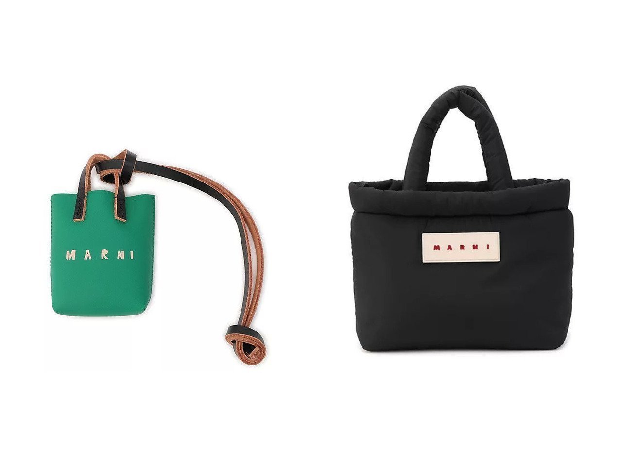 【MARNI/マルニ】のTOTE EW&CHARM おすすめ！トレンド、レディースファッションの通販 おすすめ人気トレンドファッション通販アイテム インテリア・キッズ・メンズ・レディースファッション・服の通販 founy(ファニー) 　ファッション　Fashion　レディースファッション　Fashion for Women　バッグ　Bags　チャーム　Charm, Pendant　ジップ　Zip, Zipper　フォルム　Silhouette, Form　グリーン系　Green　ブルー系　Blue　ブラック系　Black　|ID:crp329100000225800