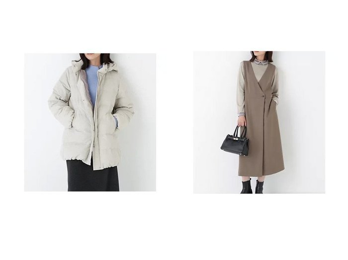 【HUMAN WOMAN/ヒューマンウーマン】のTRダブルクロスワンピース&フーディースタンドカラー2wayダウンコート おすすめ!トレンド、レディースファッションの通販 おすすめ人気トレンドファッション通販アイテム 人気、トレンドファッション・服の通販 founy(ファニー) ファッション Fashion レディースファッション Fashion for Women アウター Coat / Outerwear Collection コート・ロングコート・ピーコート Long Coats, Peacoats & More ダウンジャケット・軽量ダウン Warm & Lightweight Down Jackets ワンピース Dresses おすすめ Recommended / Our Picks スタンダード Standard, Basic ダウン Down, Puffer フィット Fit, Slim Fit ベーシック Basic, Essential ストレッチ Stretch, Stretchy Fabric ラップ Wrap, Wrap Design エレガント 上品 Elegant |ID:crp329100000225823