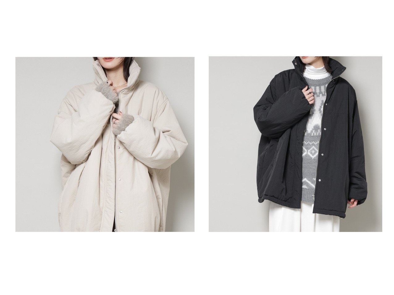 【nano universe/ナノ ユニバース】の撥水加工 中綿スタンドオーバージップブルゾン おすすめ！トレンド、レディースファッションの通販 おすすめ人気トレンドファッション通販アイテム インテリア・キッズ・メンズ・レディースファッション・服の通販 founy(ファニー) 　ファッション　Fashion　レディースファッション　Fashion for Women　アウター　Coat / Outerwear Collection　ブルゾンジャケット・スポーティアウター　Blouson Jackets　アクセサリー　Fashion Accessories　シンプル　Simple, Minimal　スタンド　Stand Collar, Upright Stand　時計　Watch, Wristwatch　ブルゾン　Blouson, Bomber Jacket　アウトレット　Outlet / Clearance　2025年　2025　2025-2026秋冬・A/W　Autumn/Winter 2025–26 AW25–26　ベージュ系　Beige　ブラック系　Black　ホワイト系　White　|ID:crp329100000225833