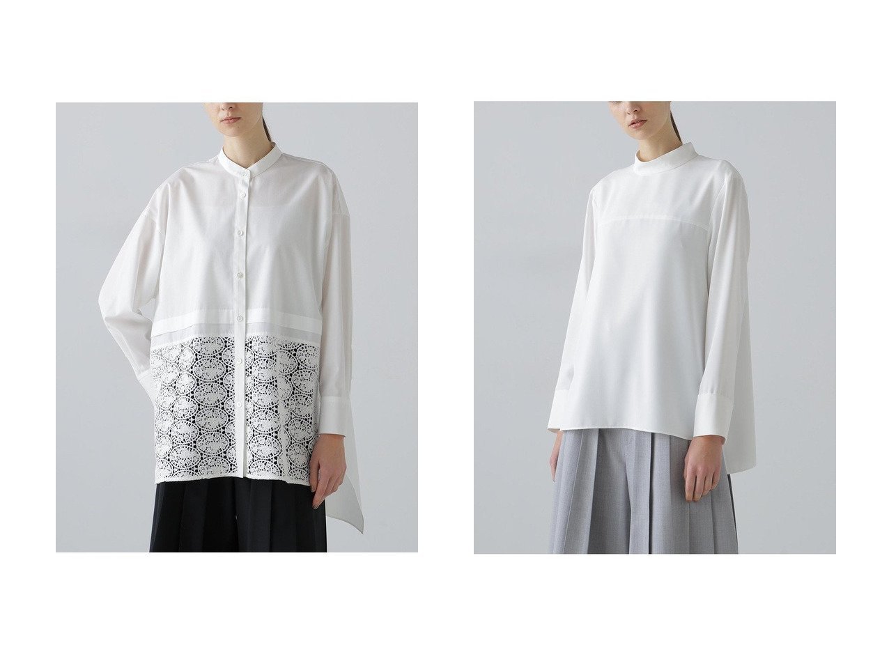 【ADORE/アドーア】のレーシーヘムブラウス&クリアジョーゼットブラウス おすすめ！トレンド、レディースファッションの通販 おすすめ人気トレンドファッション通販アイテム インテリア・キッズ・メンズ・レディースファッション・服の通販 founy(ファニー) 　ファッション　Fashion　レディースファッション　Fashion for Women　トップス・カットソー　Cut & Sew Tops　シャツ・ブラウス・オフィスカジュアル　Elegant Blouses & Button-Ups　ケミカル　Chemical, Chemical Wash　シンプル　Simple, Minimal　スリーブ　Sleeve, Long Sleeve / Short Sleeve　タイプライター　Typewriter Fabric, Crisp Cotton　ボトム　Bottoms, Lower Wear　レース　Lace, Lace Fabric　ロング　Long, Long-Length　エレガント 上品　Elegant　インナー　Innerwear　ジョーゼット　Georgette, Semi-Sheer Fabric　ドレープ　Drape, Draping Fabric　ブラック系　Black　ホワイト系　White　|ID:crp329100000225842