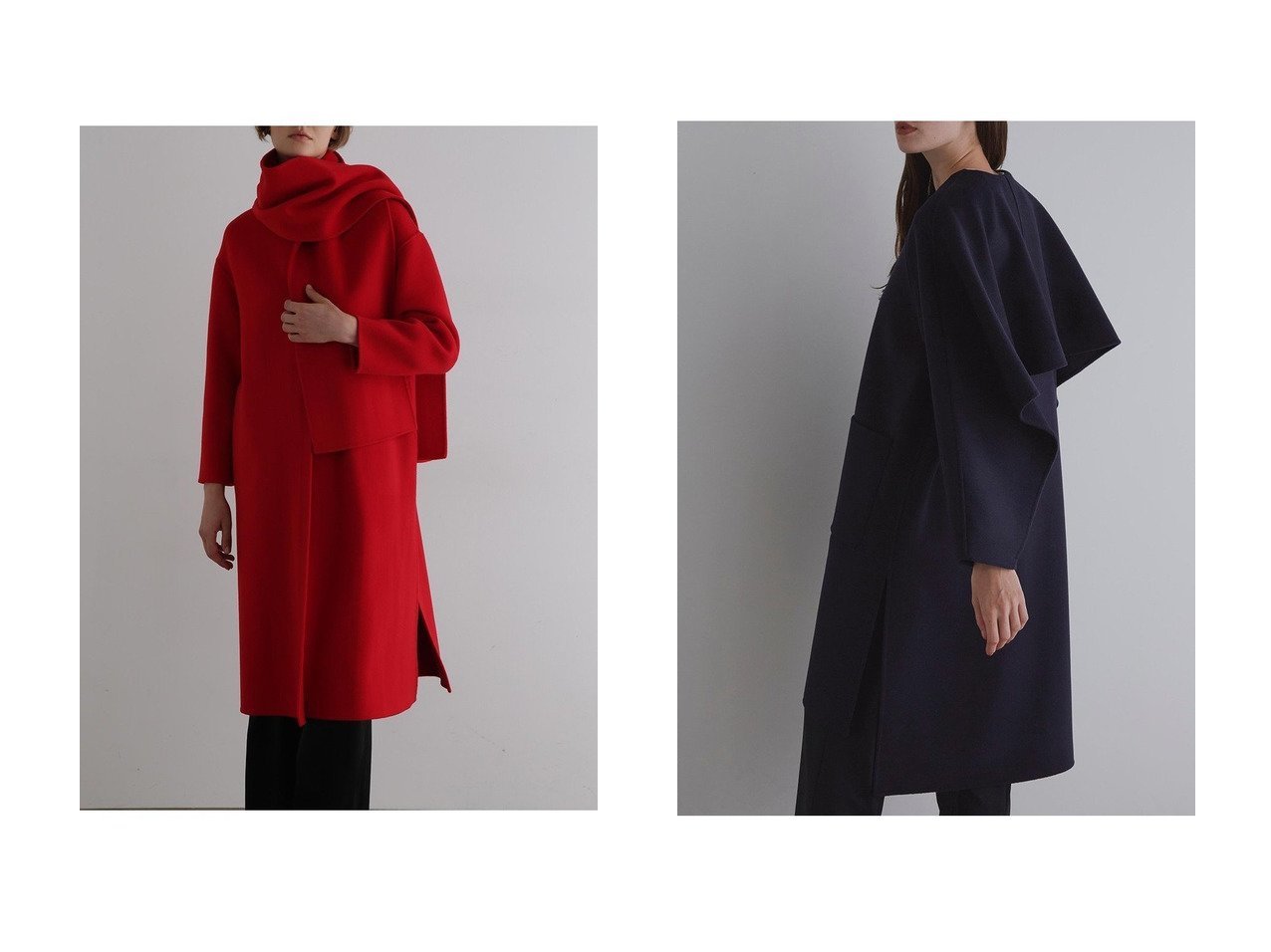 【LE PHIL/ル フィル】のピュアカシミアストール付コート&ピュアカシミアバックフレアコート おすすめ！トレンド、レディースファッションの通販 おすすめ人気トレンドファッション通販アイテム インテリア・キッズ・メンズ・レディースファッション・服の通販 founy(ファニー) 　ファッション　Fashion　レディースファッション　Fashion for Women　アウター　Coat / Outerwear Collection　コート・ロングコート・ピーコート　Long Coats, Peacoats & More　ショルダー　Shoulder, Shoulder Strap　シンプル　Simple, Minimal　スタンダード　Standard, Basic　ストール　Stole, Wrap　フォルム　Silhouette, Form　ベーシック　Basic, Essential　マキシ　Maxi, Full Length　リバーシブル　Reversible, Two-Sided　ロング　Long, Long-Length　エレガント 上品　Elegant　新作・新入荷　New Arrivals / New In　ブラック系　Black　オレンジ系　Orange　ブルー系　Blue　|ID:crp329100000225867