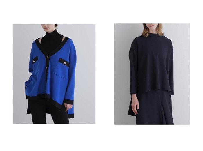 【LE PHIL/ル フィル】のオーバーサイズニットジャケット&2WAYツイルロングスリーブブラウス おすすめ！トレンド、レディースファッションの通販 おすすめ人気トレンドファッション通販アイテム 人気、トレンドファッション・服の通販 founy(ファニー) ファッション Fashion レディースファッション Fashion for Women トップス・カットソー Cut & Sew Tops シャツ・ブラウス・オフィスカジュアル Elegant Blouses & Button-Ups なめらか Smooth, Silky Texture エレガント 上品 Elegant ジャケット Jacket, Outerwear ストレッチ Stretch, Stretchy Fabric ツイード Twill, Twill Weave フィット Fit, Slim Fit 新作・新入荷 New Arrivals / New In シンプル Simple, Minimal スタンド Stand Collar, Upright Stand スリーブ Sleeve, Long Sleeve / Short Sleeve ツイル Twist, Twisted Detail ドレープ Drape, Draping Fabric ロング Long, Long-Length 長袖 Long Sleeve, Full Sleeve |ID:crp329100000225868