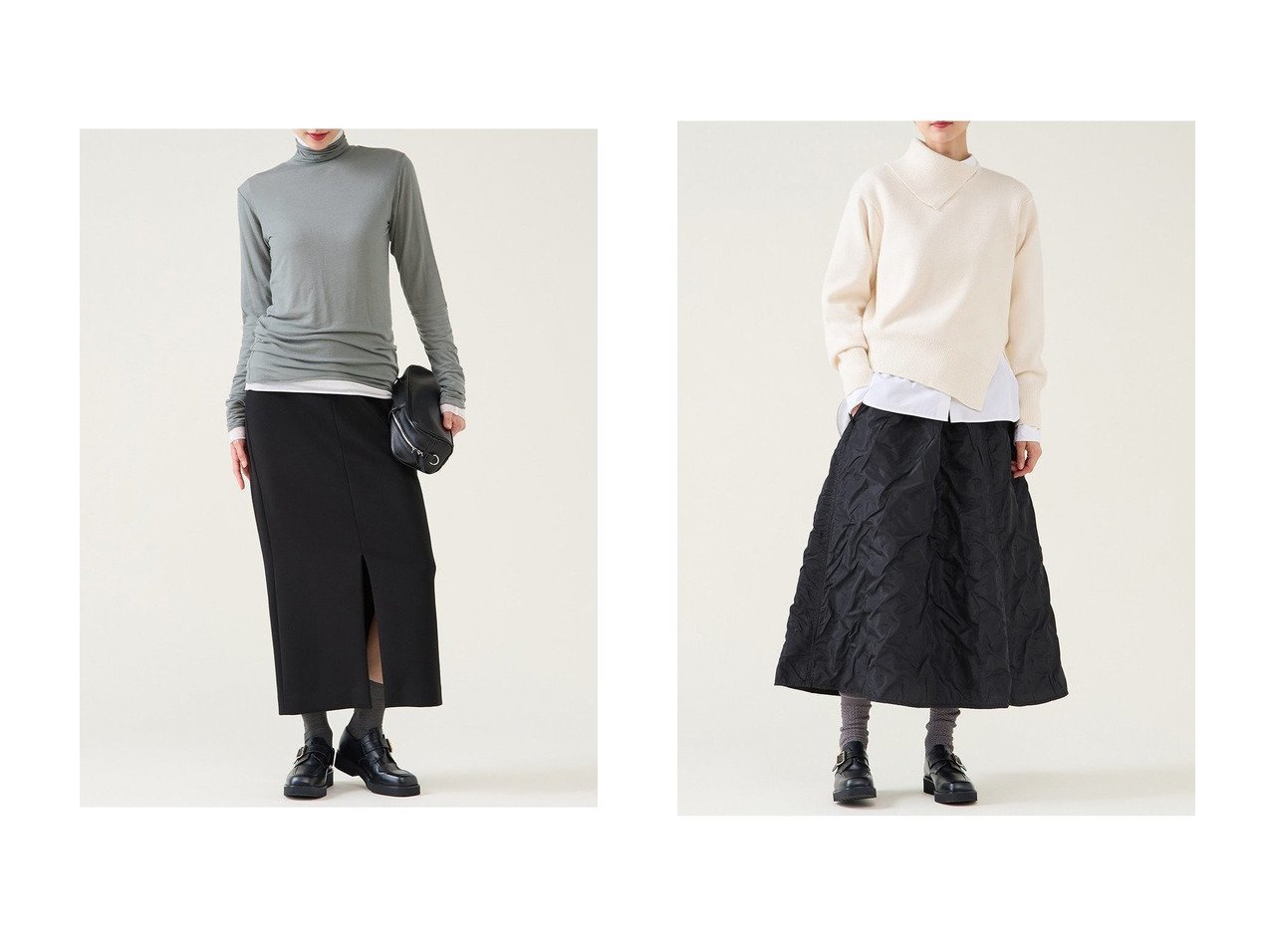【martinique/マルティニーク】のモノトーンダンボールスカート&ジャガード2wayフレアスカート(セットアップ可) おすすめ！トレンド、レディースファッションの通販 おすすめ人気トレンドファッション通販アイテム インテリア・キッズ・メンズ・レディースファッション・服の通販 founy(ファニー) 　ファッション　Fashion　レディースファッション　Fashion for Women　スカート　Skirts　ロングスカート　Long Skirts / Maxi & Midi Skirts　セットアップ　Matching Sets　スカート・ミニ/ミディ/マキシ　Skirts / Mini, Midi & Maxi Skirts　Aライン・フレアスカート　A-Line & Flared Skirts　2026年　2026　おすすめ　Recommended / Our Picks　ストレート　Straight, Straight Cut　スリット　Slit, Slit Detail　ソックス　Socks, Hosiery　バランス　Balance, Style Balance　ブルゾン　Blouson, Bomber Jacket　ロング　Long, Long-Length　夏　Summer　春　Spring　S/S・春夏　SS, Spring/Summer, Warm Season　エレガント 上品　Elegant　ショート　Short, Short Length　シンプル　Simple, Minimal　ジャカード／ジャガード　Jacquard, Woven Pattern　セットアップ　Set-Up, Coordinated Outfit　フレア　Flare, Flared　冬　Winter / This Winter　ホリデーシーズン　Holiday Season　ブラック系　Black　|ID:crp329100000225871