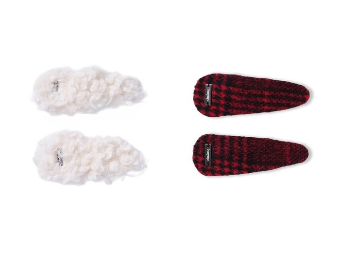 【heyep/ヘイップ】のPlaid Hair Clips(2P Set)&Fluffy Clips(2P Set) おすすめ！トレンド、レディースファッションの通販 おすすめ人気トレンドファッション通販アイテム 人気、トレンドファッション・服の通販 founy(ファニー) ファッション Fashion レディースファッション Fashion for Women シュシュ&ヘアアクセ/ヘアアレンジ Scrunchies & Hair Accessories アクセサリー Fashion Accessories バレッタ Barrette, Hair Clip 新作・新入荷 New Arrivals / New In A/W・秋冬 Autumn/Winter |ID:crp329100000225877