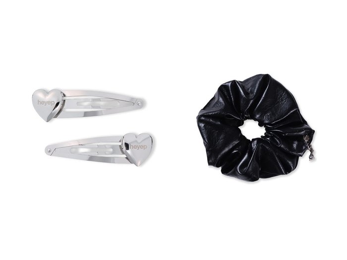 【heyep/ヘイップ】のHeart Locket Hair Clips(2P Set)&Cat Charm Faux Leather Scrunchie おすすめ！トレンド、レディースファッションの通販 おすすめ人気トレンドファッション通販アイテム 人気、トレンドファッション・服の通販 founy(ファニー) ファッション Fashion レディースファッション Fashion for Women シュシュ&ヘアアクセ/ヘアアレンジ Scrunchies & Hair Accessories 2026年 2026 アクセサリー Fashion Accessories シンプル Simple, Minimal フェイクレザー Faux Leather, PU Leather 夏 Summer 春 Spring S/S・春夏 SS, Spring/Summer, Warm Season |ID:crp329100000225878