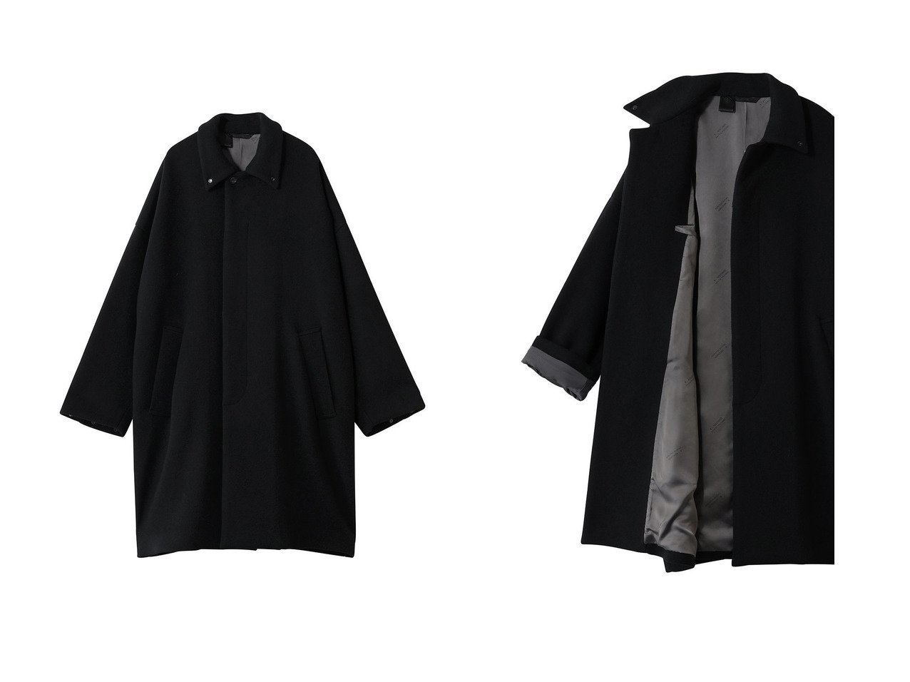 【N.HOOLYWOOD / MEN/エヌ.ハリウッド】の【MEN】【COMPILE】バルマカーン コート おすすめ！トレンド、メンズファッション通販 おすすめ人気トレンドファッション通販アイテム インテリア・キッズ・メンズ・レディースファッション・服の通販 founy(ファニー) 　ファッション　Fashion　メンズファッション　Fashion for Men　クラシカル　Classical, Vintage-Inspired　ショート　Short, Short Length　モダン　Modern, Contemporary　新作・新入荷　New Arrivals / New In　ブラック系　Black　|ID:crp329100000225887