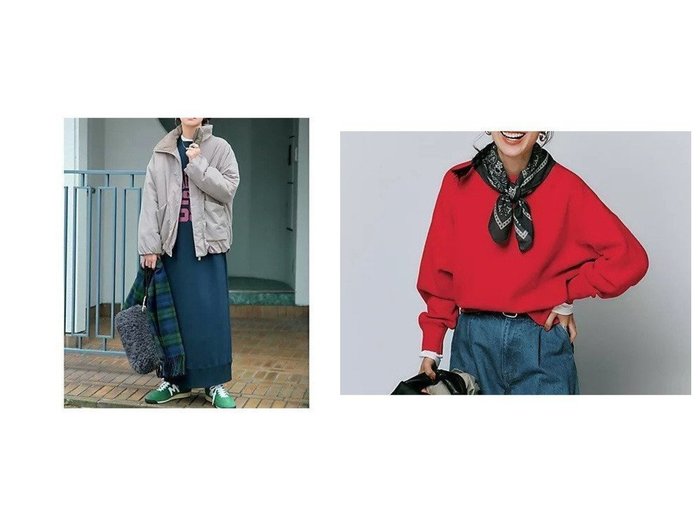 【12closet/トゥエルブクローゼット】の【kazumiさんコラボ】【洗える】コットンカシミヤ2WAYニット&【洗える】【撥水】【蓄熱】軽量中綿ショートブルゾン おすすめ！トレンド、レディースファッションの通販 おすすめ人気トレンドファッション通販アイテム インテリア・キッズ・メンズ・レディースファッション・服の通販 founy(ファニー) https://founy.com/ ファッション Fashion レディースファッション Fashion for Women アウター Coat / Outerwear Collection ブルゾンジャケット・スポーティアウター Blouson Jackets トップス・カットソー Cut & Sew Tops ニット Knit Tops & Sweaters コーデュロイ Corduroy, Cord Fabric ショート Short, Short Length スタンド Stand Collar, Upright Stand ダブル Double, Double-Breasted フロント Front, Front Design ブルゾン Blouson, Bomber Jacket 洗える Machine Washable 軽量 Lightweight, Ultra Light コラボ Collaboration, Collab シルバー Silver, Metallic Silver ジャカード／ジャガード Jacquard, Woven Pattern スウェット / スエット Sweatshirt, Sweatwear ボーダー Border, Stripe メタル Metal, Metal Parts |ID:crp329100000225888