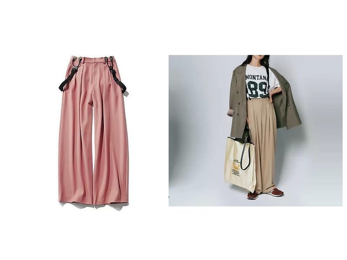 【12closet/トゥエルブクローゼット】の【kazumiさんコラボ】【洗える】【ストレッチ】サスペンダーパンツ おすすめ！トレンド、レディースファッションの通販 おすすめ人気トレンドファッション通販アイテム 人気、トレンドファッション・服の通販 founy(ファニー) ファッション Fashion レディースファッション Fashion for Women パンツ Pants & Trousers コラボ Collaboration, Collab サスペンダー Suspenders, Braces ストレッチ Stretch, Stretchy Fabric テーパード Tapered, Tapered Pants レギュラー Regular, Standard Fit ロング Long, Long-Length 洗える Machine Washable |ID:crp329100000225890