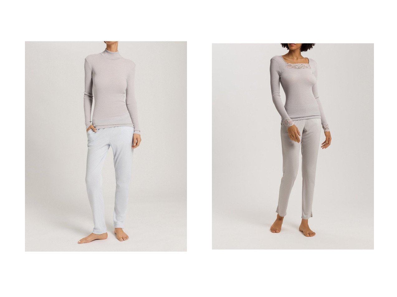 【HANRO/ハンロ】のタートルネック&レース付き長袖プルオーバー おすすめ！トレンド、レディースファッションの通販 おすすめ人気トレンドファッション通販アイテム インテリア・キッズ・メンズ・レディースファッション・服の通販 founy(ファニー) 　ファッション　Fashion　レディースファッション　Fashion for Women　下着・ランジェリー　Lingerie & Intimates　その他ランジェリー・インナーアイテム　Other Lingerie / Intimates　お家時間・ステイホーム　Stay Home / At Home　インナー　Innerwear　エレガント 上品　Elegant　シルク　Silk, 100% Silk　シンプル　Simple, Minimal　タートルネック　Turtleneck, High Neck　フィット　Fit, Slim Fit　ランジェリー　Lingerie, Intimate Wear　リラックス　Relax, Relaxed Fit　新作・新入荷　New Arrivals / New In　レース　Lace, Lace Fabric　長袖　Long Sleeve, Full Sleeve　グリーン系　Green　グレー系　Gray　ゴールド系　Gold　|ID:crp329100000225892