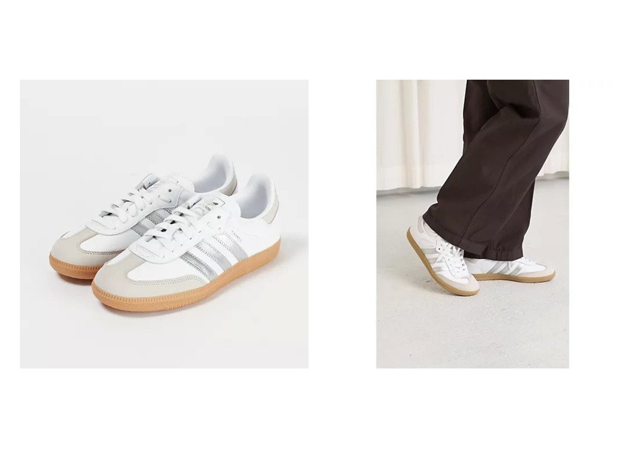【adidas Originals/アディダス オリジナルス】のSAMBA OG W おすすめ！トレンド、レディースファッションの通販 おすすめ人気トレンドファッション通販アイテム インテリア・キッズ・メンズ・レディースファッション・服の通販 founy(ファニー) 　ファッション　Fashion　レディースファッション　Fashion for Women　シルバー　Silver, Metallic Silver　冬　Winter / This Winter　ホワイト系　White　グレー系　Gray　ゴールド系　Gold　|ID:crp329100000225902