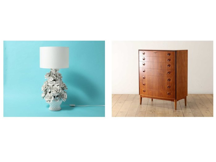 【Lloyd's Antiques/ロイズ アンティークス】のベルギーアンティーク家具 フラワーポーセリン テーブルランプ&デンマークアンティーク家具 カイ・クリスチャンセン チェスト QH008044 おすすめ！インテリア雑貨、家具 おすすめ人気トレンドファッション通販アイテム 人気、トレンドファッション・服の通販 founy(ファニー) アンティーク Antique-Inspired イタリア Italy エレガント 上品 Elegant テーブル Table, Dining Table ホーム・キャンプ・アウトドア・お取り寄せ Home Living / Home & Lifestyle / Camping Gear / Outdoor Camping 家具・インテリア Home Furniture & Interior. Stylish & Functional Living Spaces ライト・照明 Lamps & Lighting Fixtures ホーム・キャンプ・アウトドア・お取り寄せ Home Living / Home & Lifestyle / Camping Gear / Outdoor Camping 家具・インテリア Home Furniture & Interior. Stylish & Functional Living Spaces 収納家具・キャビネット Storage Furniture チェスト・収納引き出し Drawers / Storage Chest |ID:crp329100000225904