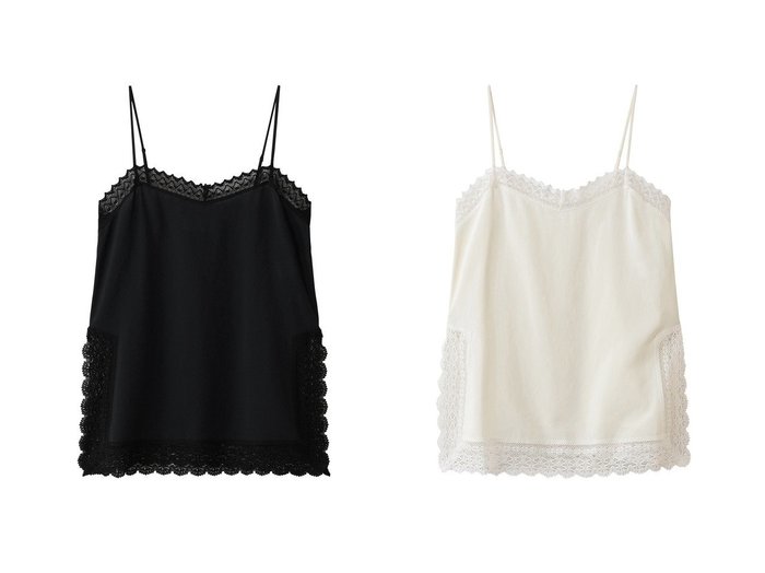 【GALLARDAGALANTE/ガリャルダガランテ】の【HERITANOVUM】レースキャミソール おすすめ!トレンド、レディースファッションの通販 おすすめ人気トレンドファッション通販アイテム 人気、トレンドファッション・服の通販 founy(ファニー) ファッション Fashion レディースファッション Fashion for Women トップス・カットソー Cut & Sew Tops キャミソール&ノースリーブ Camisoles & Sleeveless Tops シャツ・ブラウス・オフィスカジュアル Elegant Blouses & Button-Ups ロングTシャツ・Tシャツ Longline T-Shirts & Tees カットソー・ベーシックTシャツ Cut-and-Sewn Tops / Stretch Tees & Basics なめらか Smooth, Silky Texture インナー Innerwear キャミソール Camisole, Spaghetti Strap Top スリット Slit, Slit Detail タンク Tank Top, Sleeveless Top トレンド Trend, Trending Now レース Lace, Lace Fabric エレガント 上品 Elegant 新作・新入荷 New Arrivals / New In |ID:crp329100000225915