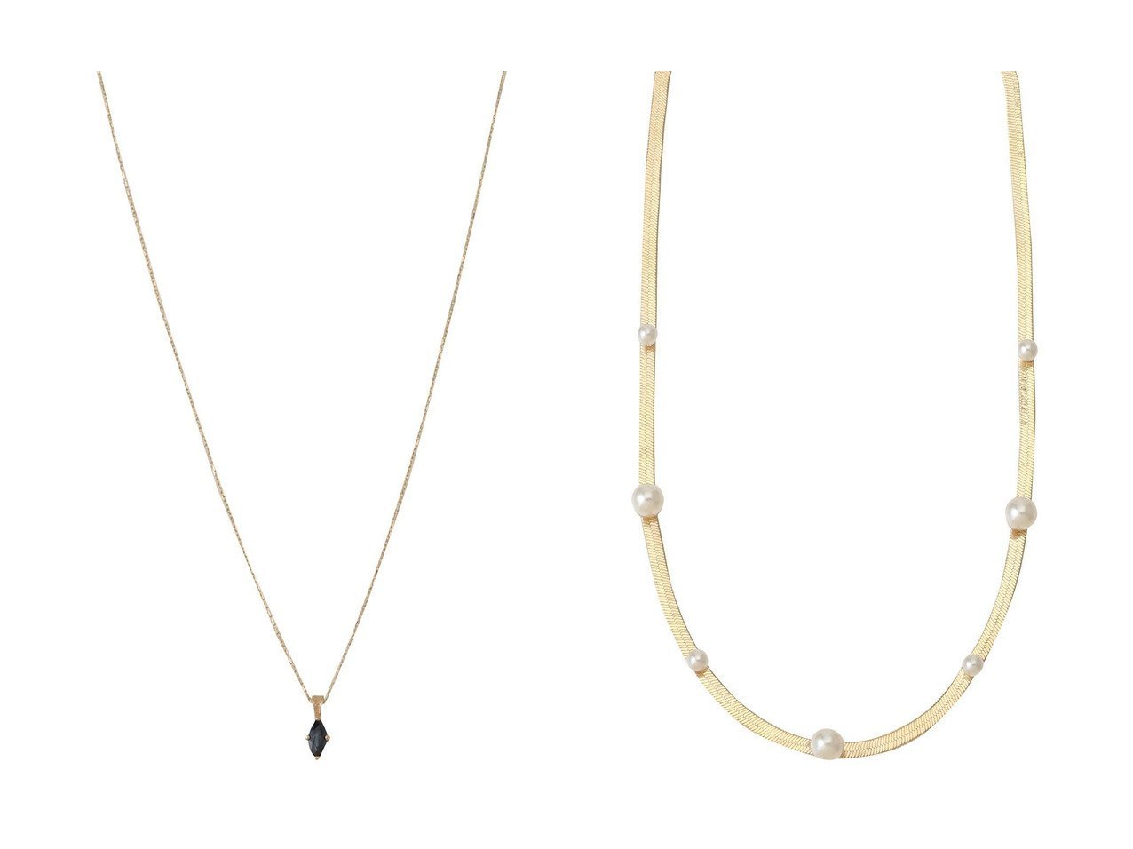 【GALLARDAGALANTE/ガリャルダガランテ】の【2.718】サファイアネックレス&パールスネークチェーンネックレス おすすめ！トレンド、レディースファッションの通販 おすすめ人気トレンドファッション通販アイテム インテリア・キッズ・メンズ・レディースファッション・服の通販 founy(ファニー) 　ファッション　Fashion　レディースファッション　Fashion for Women　ジュエリー　Jewelry　ネックレス　Necklaces & Pendants　シンプル　Simple, Minimal　ストーン　Stone, Gem-Like　ネックレス　Necklace, Pendant Necklace　フォーマル　Formal, Dressy　新作・新入荷　New Arrivals / New In　シルバー系　Silver　ゴールド系　Gold　|ID:crp329100000225917