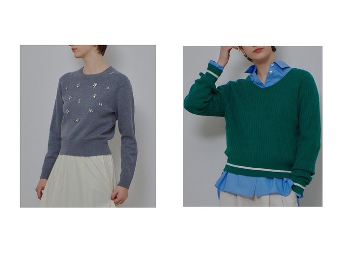 【ビジューとミニケーブルが上品なプルオーバーニット2種】allureville(アルアバイル)通販 おすすめ人気トレンドファッション通販アイテム 人気、トレンドファッション・服の通販 founy(ファニー) ファッション Fashion レディースファッション Fashion for Women トップス・カットソー Cut & Sew Tops ニット Knit Tops & Sweaters カジュアルプルオーバー・ニットトップス Pullovers & Knit Tops / Casual Pullovers 2026年 2026 インナー Innerwear コンパクト Compact, Small Size ジャケット Jacket, Outerwear ビジュー Bijou, Jewel-like Accent メタリック Metallic, Shiny Finish モダン Modern, Contemporary モチーフ Motif, Design Theme リュクス Luxury, Elegant, High-End, Chic 夏 Summer 春 Spring S/S・春夏 SS, Spring/Summer, Warm Season |ID:crp329100000225923